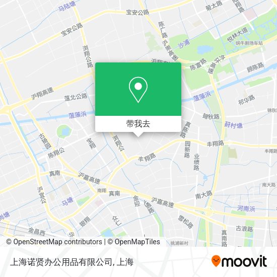 上海诺贤办公用品有限公司地图