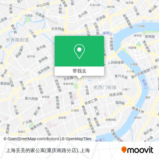 上海丢丢的家公寓(重庆南路分店)地图