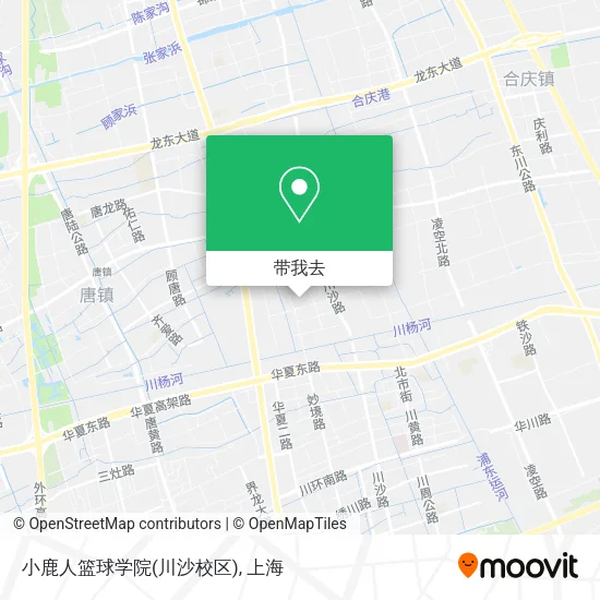 小鹿人篮球学院(川沙校区)地图