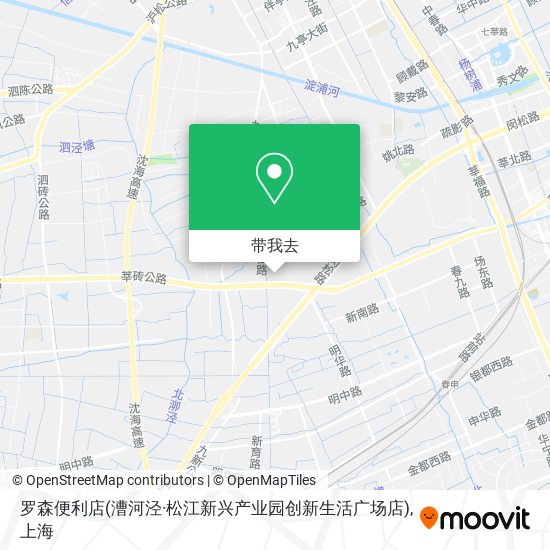 罗森便利店(漕河泾·松江新兴产业园创新生活广场店)地图