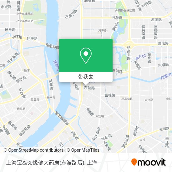 上海宝岛众缘健大药房(东波路店)地图