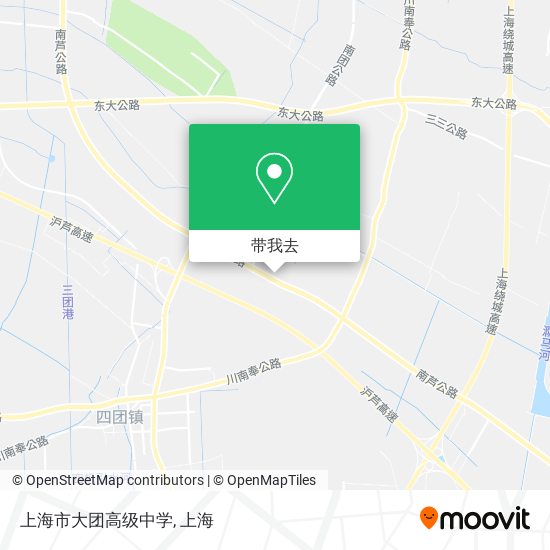 上海市大团高级中学地图