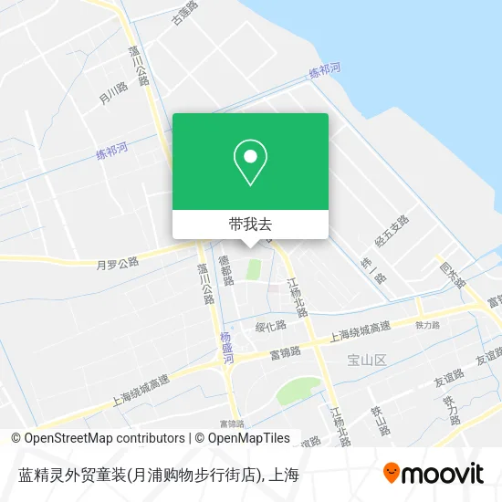 蓝精灵外贸童装(月浦购物步行街店)地图