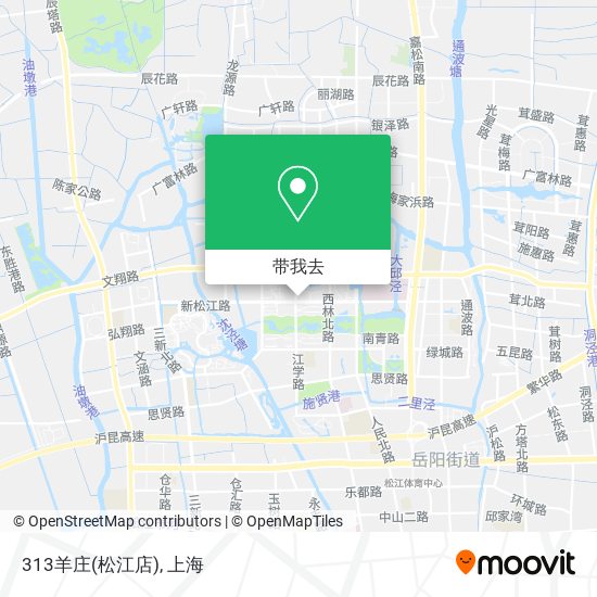 313羊庄(松江店)地图