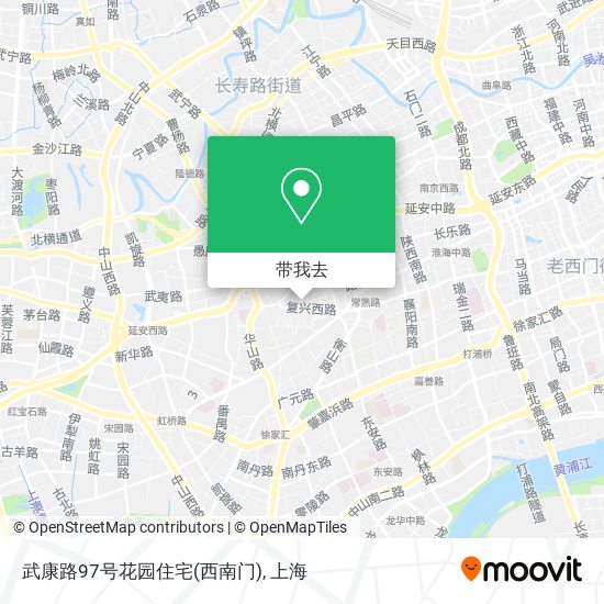 武康路97号花园住宅(西南门)地图