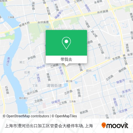 上海市漕河泾出口加工区管委会大楼停车场地图