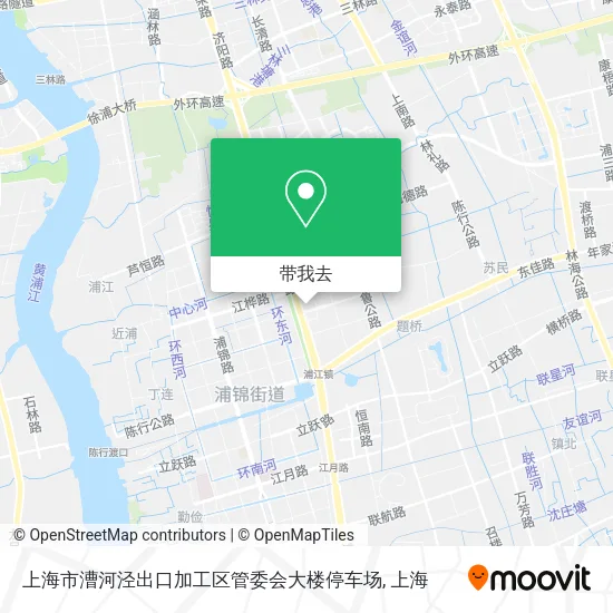 上海市漕河泾出口加工区管委会大楼停车场地图