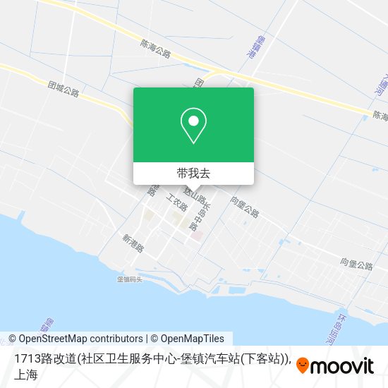 1713路改道(社区卫生服务中心-堡镇汽车站(下客站))地图
