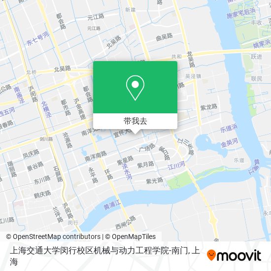 上海交通大学闵行校区机械与动力工程学院-南门地图