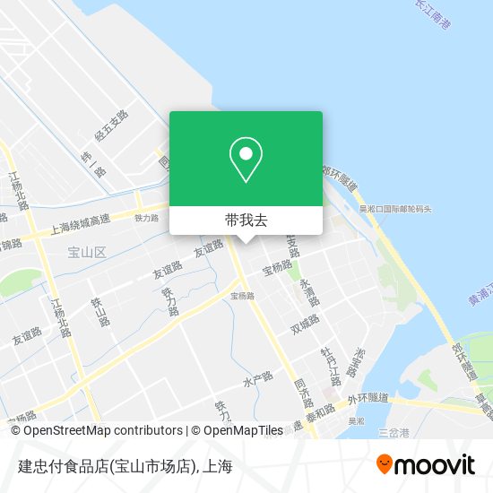 建忠付食品店(宝山市场店)地图