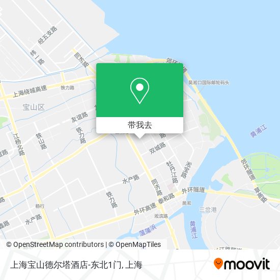 上海宝山德尔塔酒店-东北1门地图
