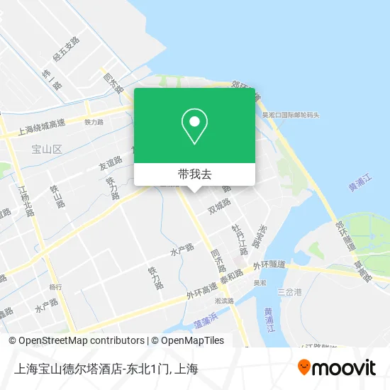 上海宝山德尔塔酒店-东北1门地图