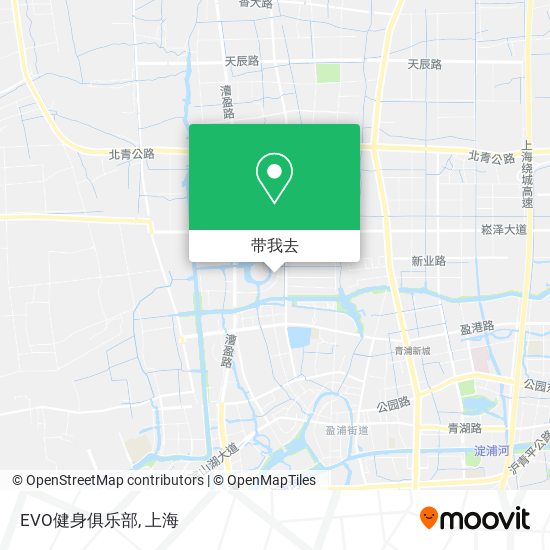 EVO健身俱乐部地图