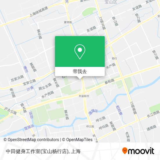 中田健身工作室(宝山杨行店)地图