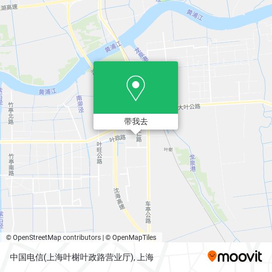 中国电信(上海叶榭叶政路营业厅)地图