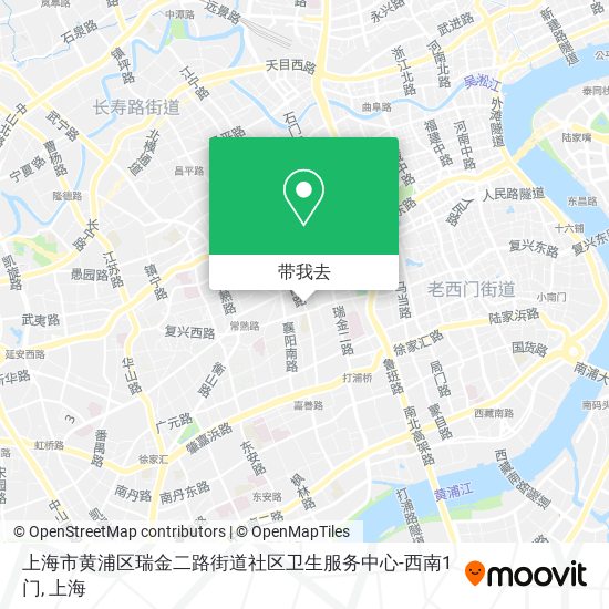 上海市黄浦区瑞金二路街道社区卫生服务中心-西南1门地图