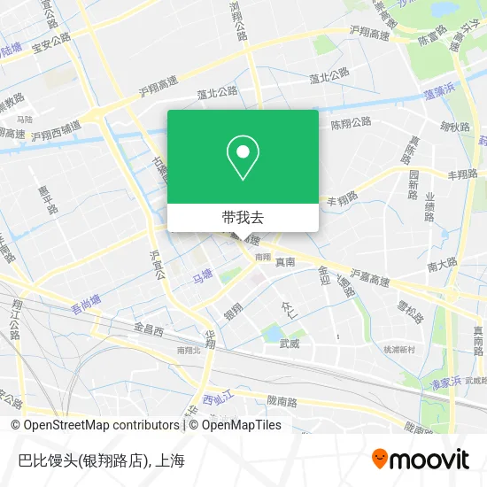 巴比馒头(银翔路店)地图
