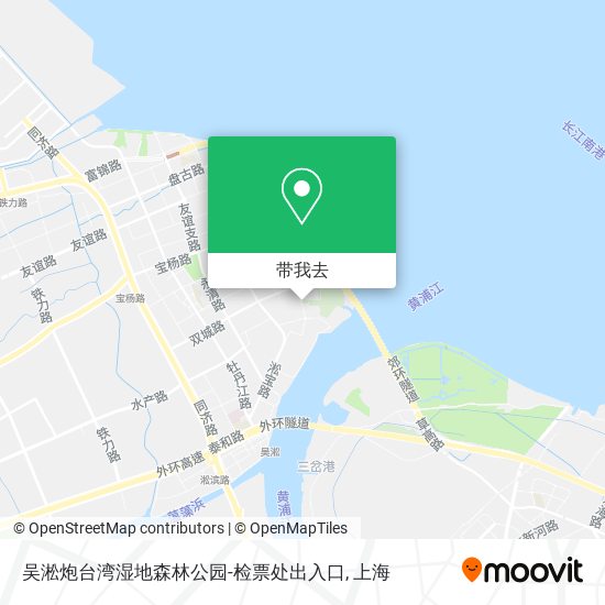 吴淞炮台湾湿地森林公园-检票处出入口地图