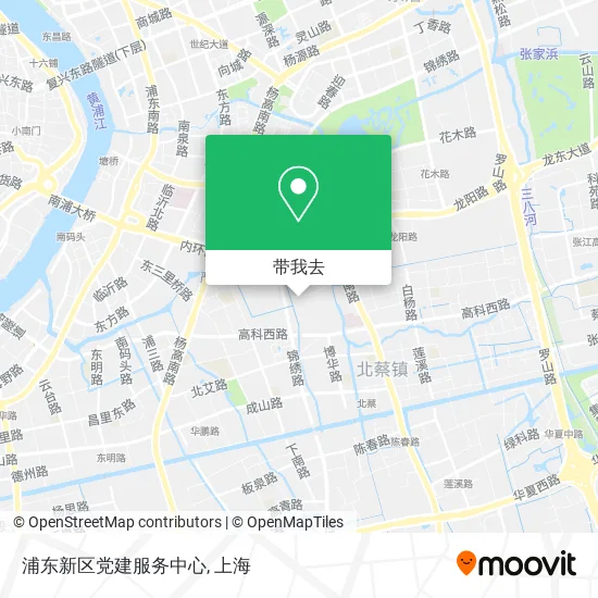 浦东新区党建服务中心地图