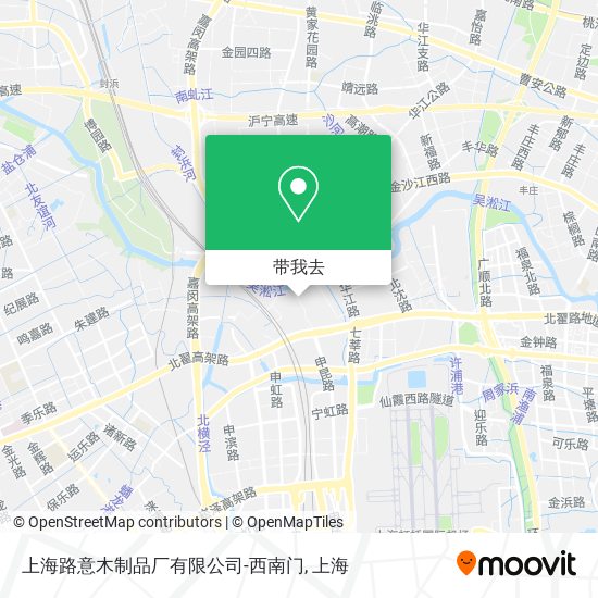 上海路意木制品厂有限公司-西南门地图