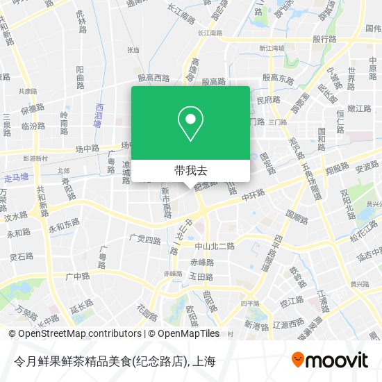 令月鲜果鲜茶精品美食(纪念路店)地图