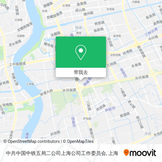 中共中国中铁五局二公司上海公司工作委员会地图