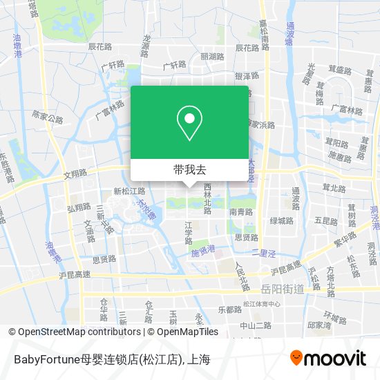 BabyFortune母婴连锁店(松江店)地图