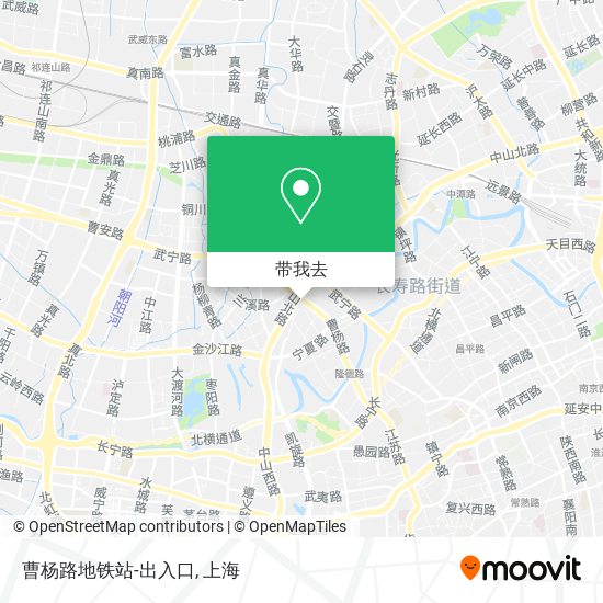 曹杨路地铁站-出入口地图