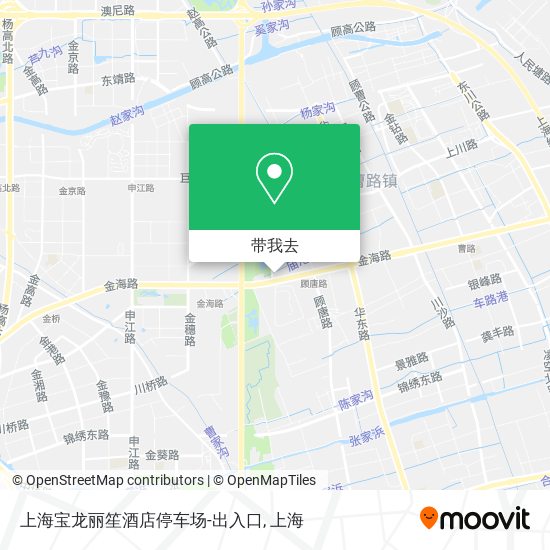 上海宝龙丽笙酒店停车场-出入口地图
