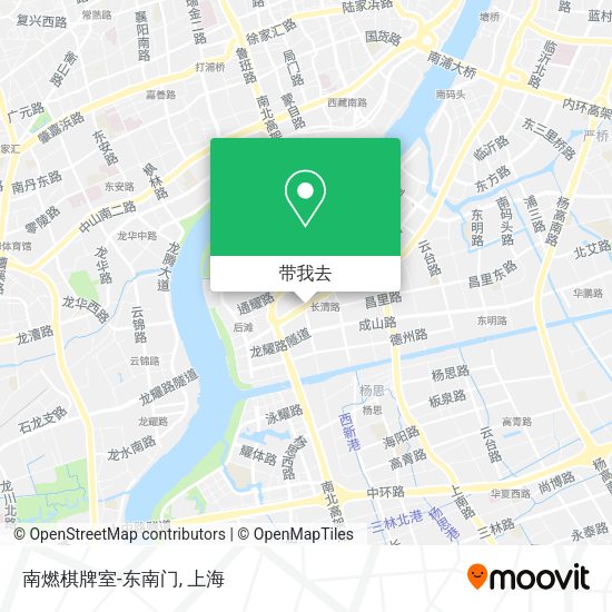 南燃棋牌室-东南门地图