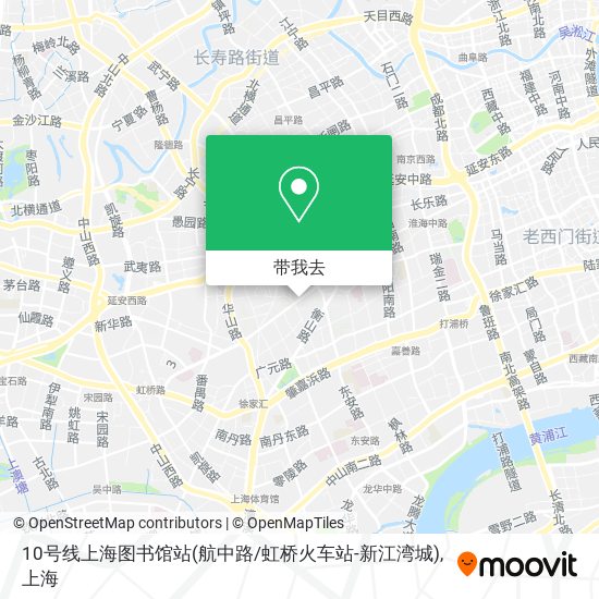 10号线上海图书馆站(航中路/虹桥火车站-新江湾城)地图