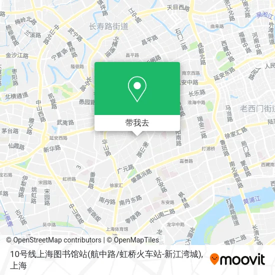 10号线上海图书馆站(航中路/虹桥火车站-新江湾城)地图