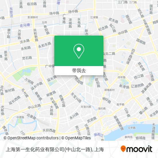 上海第一生化药业有限公司(中山北一路)地图