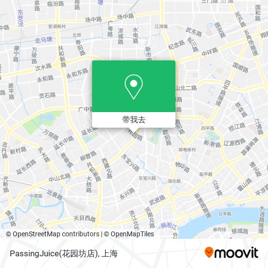 PassingJuice(花园坊店)地图