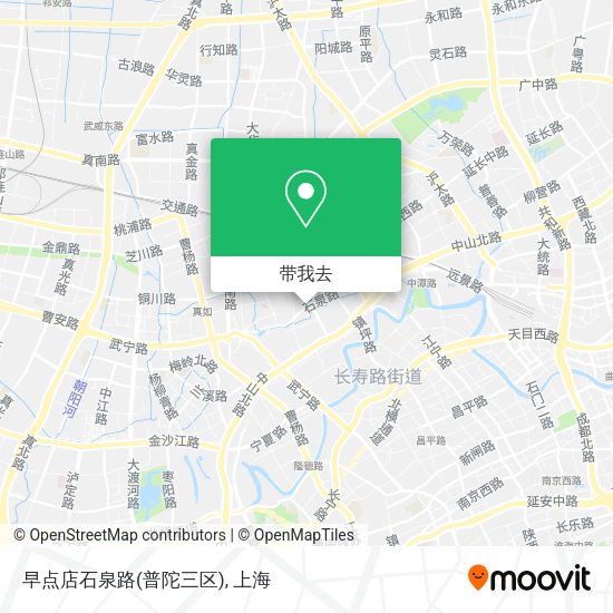 早点店石泉路(普陀三区)地图