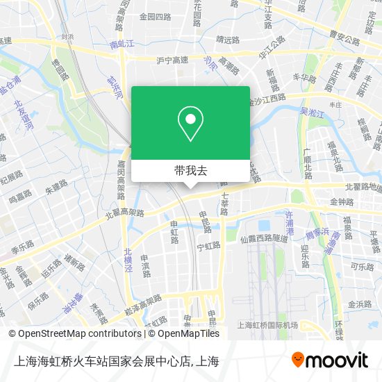 上海海虹桥火车站国家会展中心店地图
