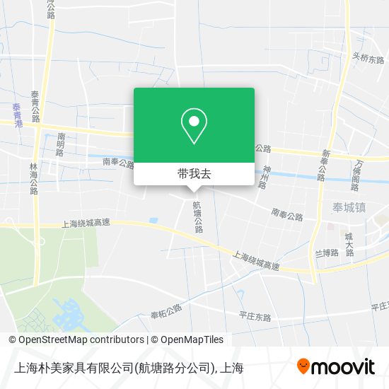 上海朴美家具有限公司(航塘路分公司)地图