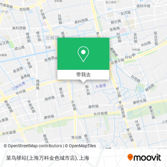 菜鸟驿站(上海万科金色城市店)地图