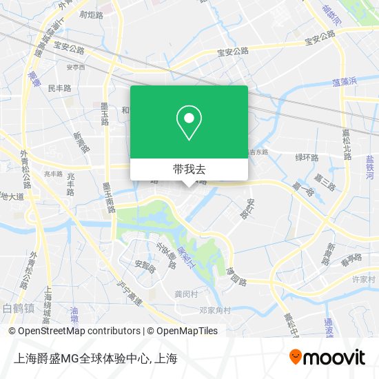 上海爵盛MG全球体验中心地图