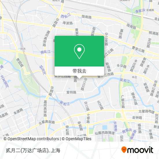 贰月二(万达广场店)地图