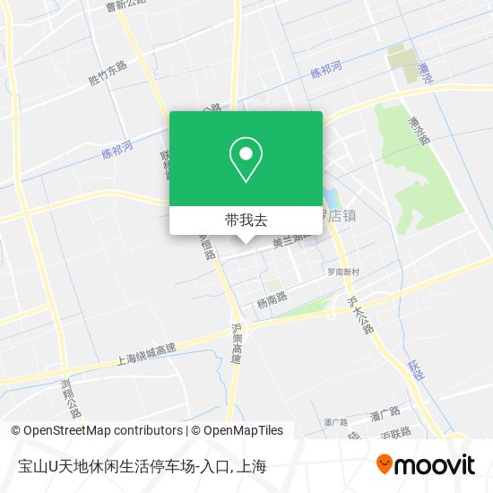 宝山U天地休闲生活停车场-入口地图