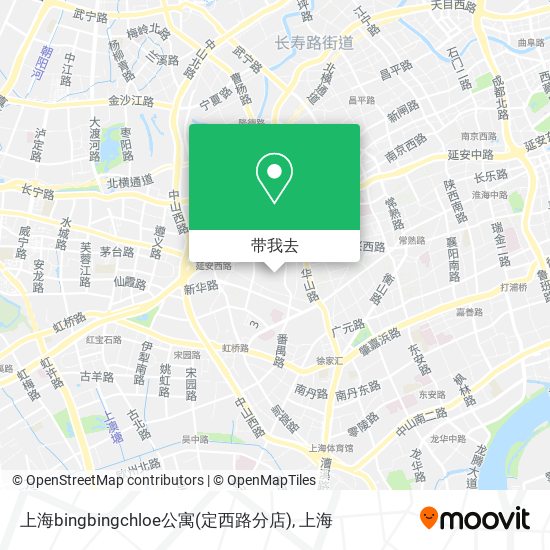 上海bingbingchloe公寓(定西路分店)地图
