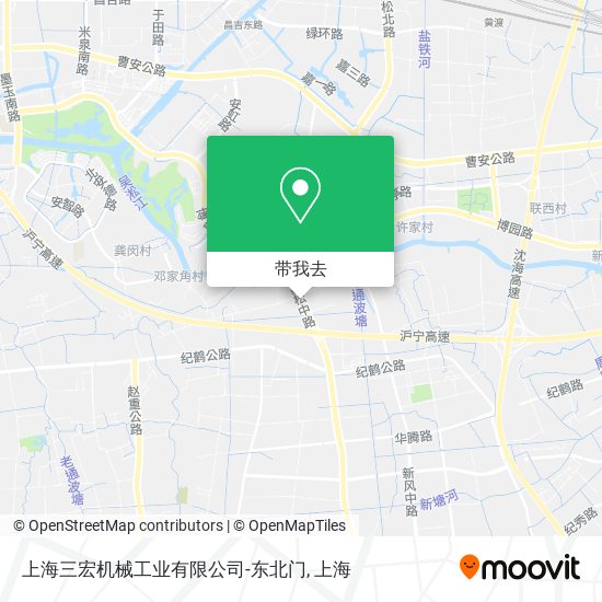 上海三宏机械工业有限公司-东北门地图