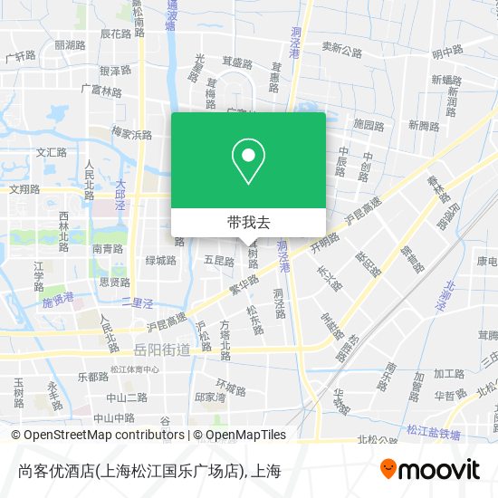尚客优酒店(上海松江国乐广场店)地图