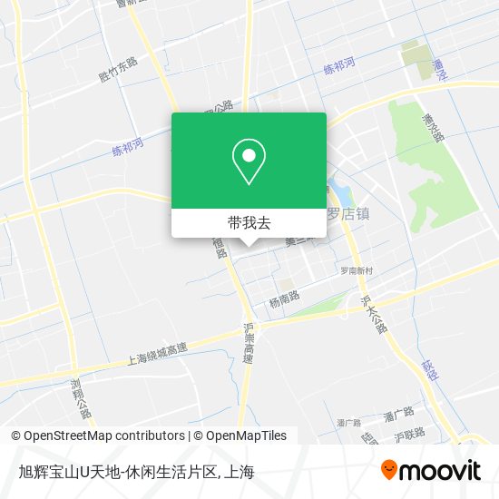 旭辉宝山U天地-休闲生活片区地图