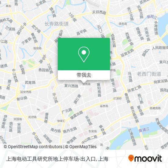 上海电动工具研究所地上停车场-出入口地图