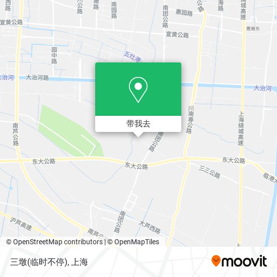 三墩(临时不停)地图