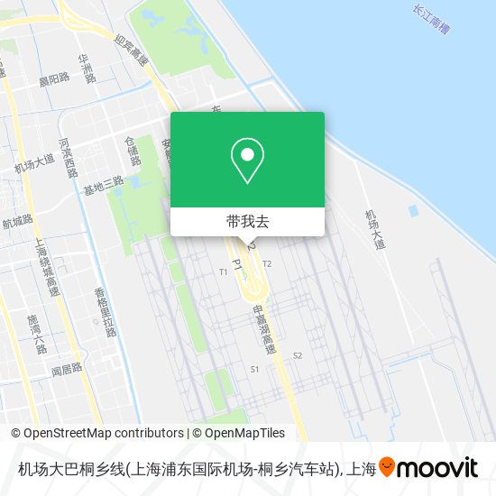 机场大巴桐乡线(上海浦东国际机场-桐乡汽车站)地图
