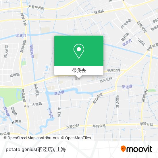 potato genius(泗泾店)地图