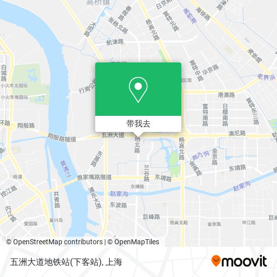 五洲大道地铁站(下客站)地图